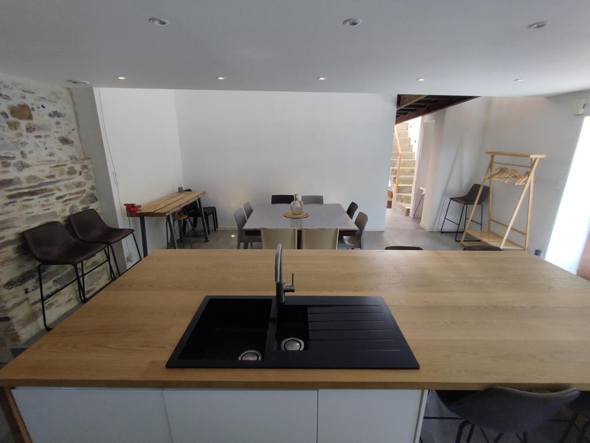 Conviviale - Longere Lumineuse - Charme & Nature Bains-sur-Oust Luaran gambar